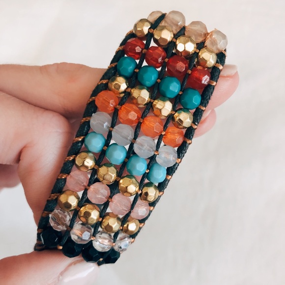 Multicolored Beaded Bracelet - Picture 2 of 5